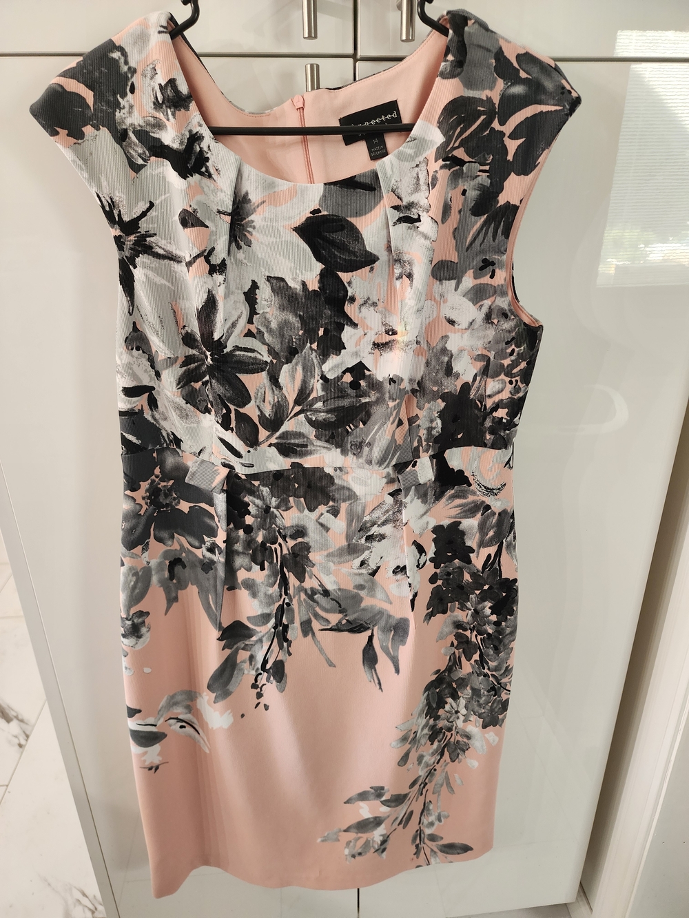 connected apparel Blush Pink Floral Sheath Dress - Picture 2 of 4